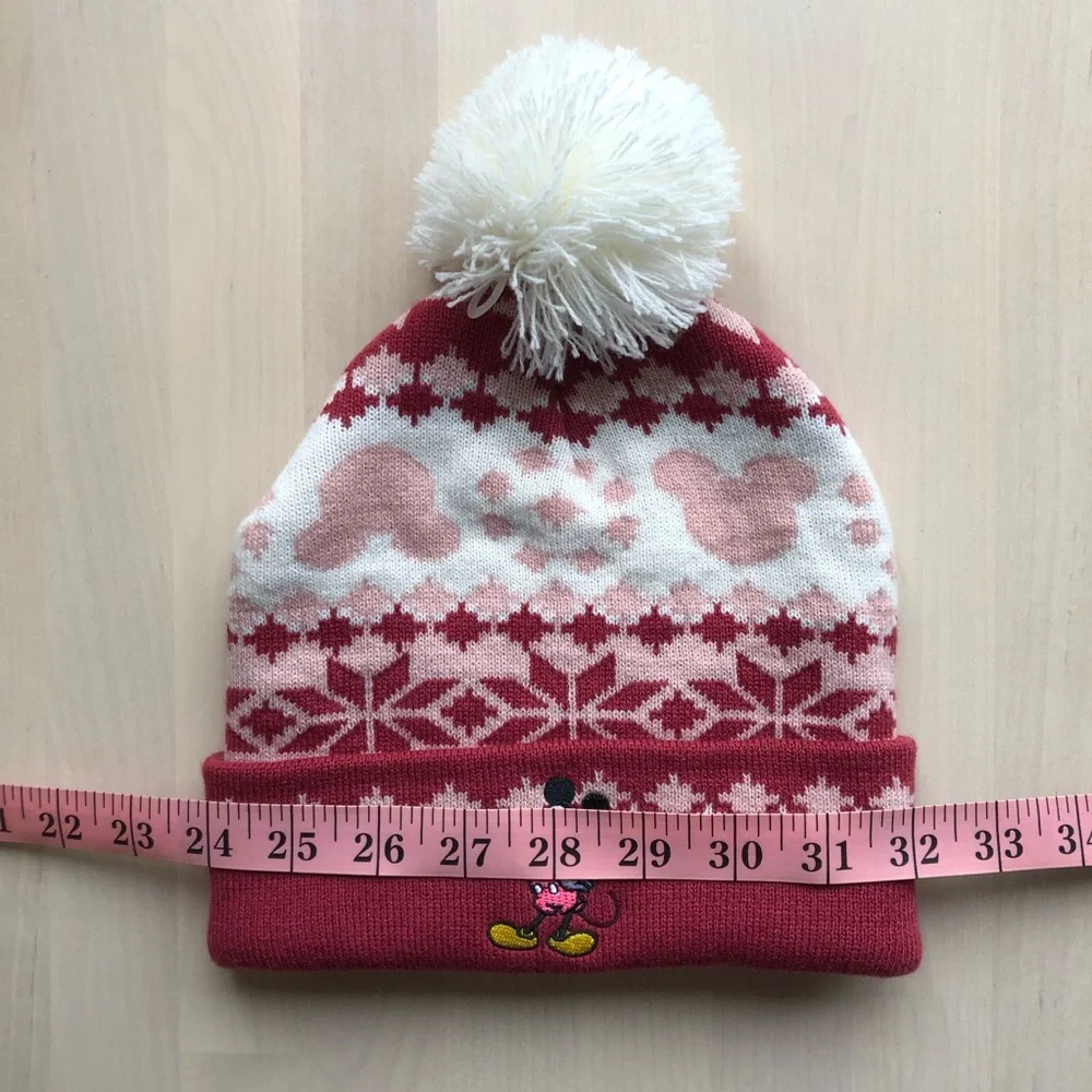 New Disney Mickey Mouse Pom Beanie Hat